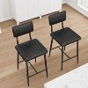 GAOMON Bar Stools Set of 2, 38.2''Tall Bar Chairs with Thick Cushion & Thickened Metal Legs,for Island, Counter Bar, Kitchen - 2 of 4