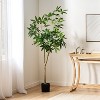 NicBex Artificial Tree 6FT Artificial Pachira Aquatica Pachira Macrocarpa Indoor with Natural Wood Trunk for Home, Foyer - 2 of 4