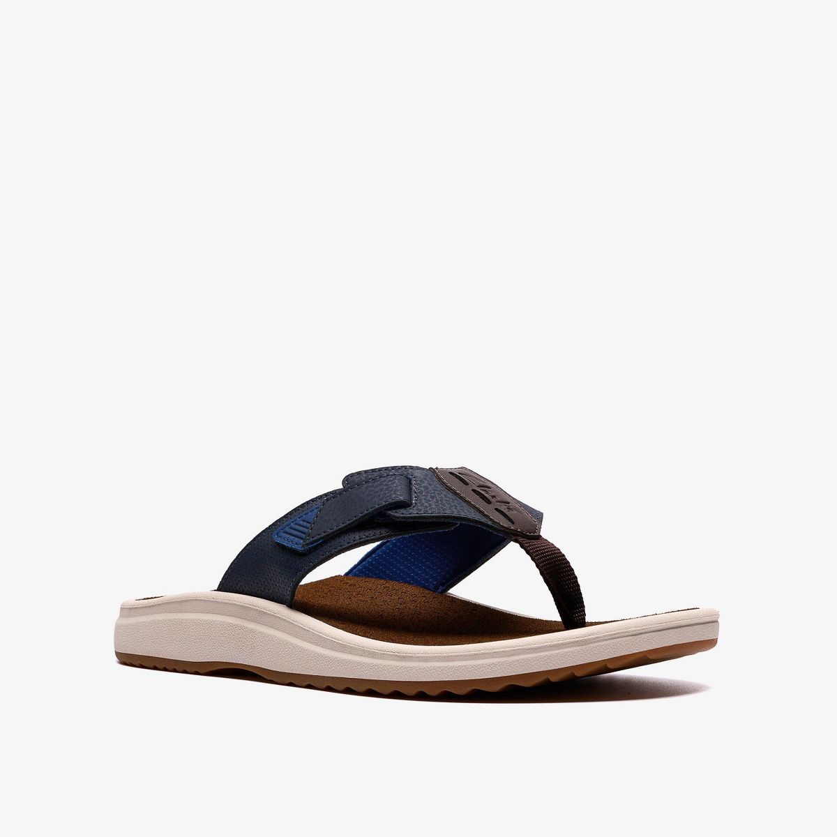 Clarks Mens Men's Breeze Flip Flops Navy Sandals - thumbnail 4
