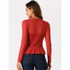 INSPIRE CHIC Women's Long Sleeves Self Tie Ruffle Mesh Casual Bolero Cardigan - 3 of 4