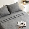 Down Home | Vintaged Washed 3pc Quilt Set Gray - King - 2 of 4