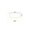 HC Companies SPX24DB0E2112-Inch Outdoor Durable Plastic Deck Planter Box for Flowers, Vegetables, and Succulents, Chocolate - 3 of 4