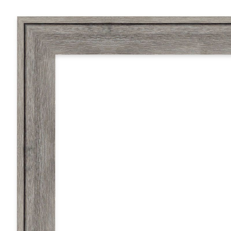 23&#34; x 29&#34; Non-Beveled Regis Barnwood Gray Wood Wall Mirror - Amanti Art, 3 of 10