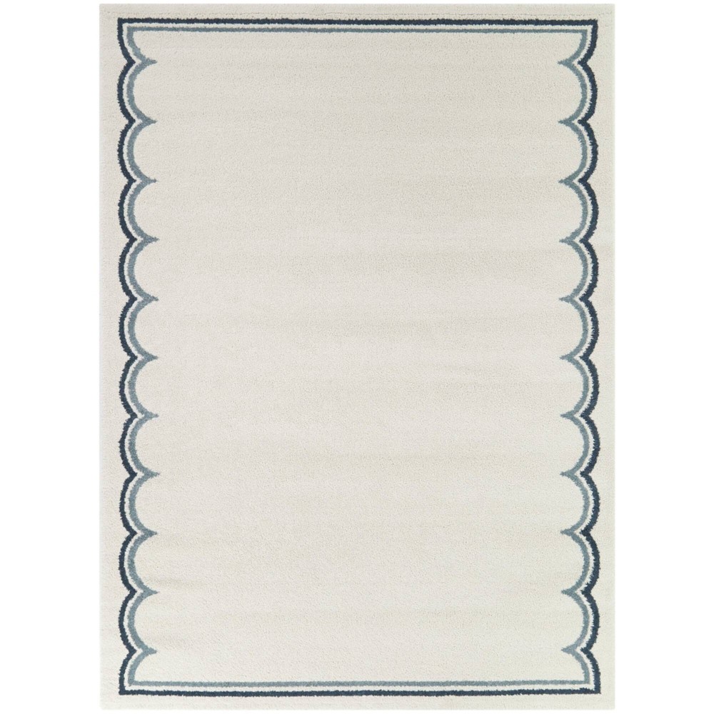 Photos - Area Rug Balta Rugs 5'3"x7' Marinatos Border Teen Rug Cream