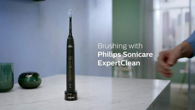 Philips Sonicare ExpertClean 7300 Rechargeable Electric Toothbrush - HX9610/17 - Black, 2 of 10, play video