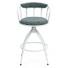 TOAOTBNBOB Swivel Counter Height Bar Stool with Cushioned Backrest, Industrial Bar Chair Set of 2, Modern Barstools for Kitchen Island - 2 of 4