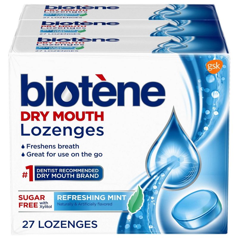 Biotene Dry Mouth Lozenges for Fresh Breath Refreshing Mint - 27ct/3pk, 6 of 11