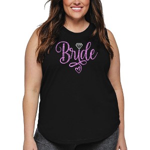 LA Pop Art Women's Word Art Tank Top - Bride - 1 of 4