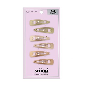 scünci Contour Hair Clips - 6pk - 1 of 4