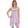 Collections Etc Paisley Print Short Set - 4 of 4