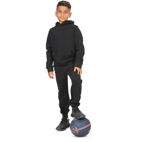 Sudadera con capucha negra para todas las estaciones EVERYDAY KIDS – Forro polar cálido con capucha – Ideal para la escuela, juegos al aire libre o viajes – Sudadera para niño 5