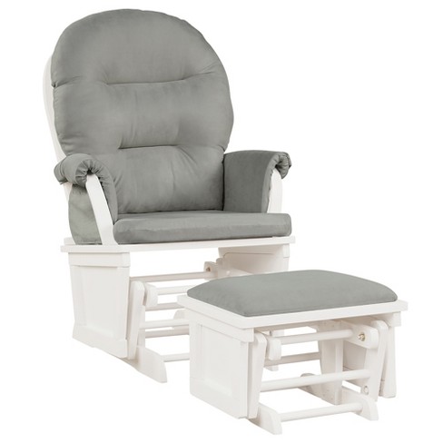 Costway Baby Nursery Relax Rocker Rocking Chair Glider ottoman