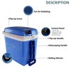 NutriChef Electric Cooler & Warmer, 30+ Liter Mini Fridge with Thermo Heating Ability, Adjustable Temperature Setting, Portable Design – PKTCEC32SL - 4 of 4