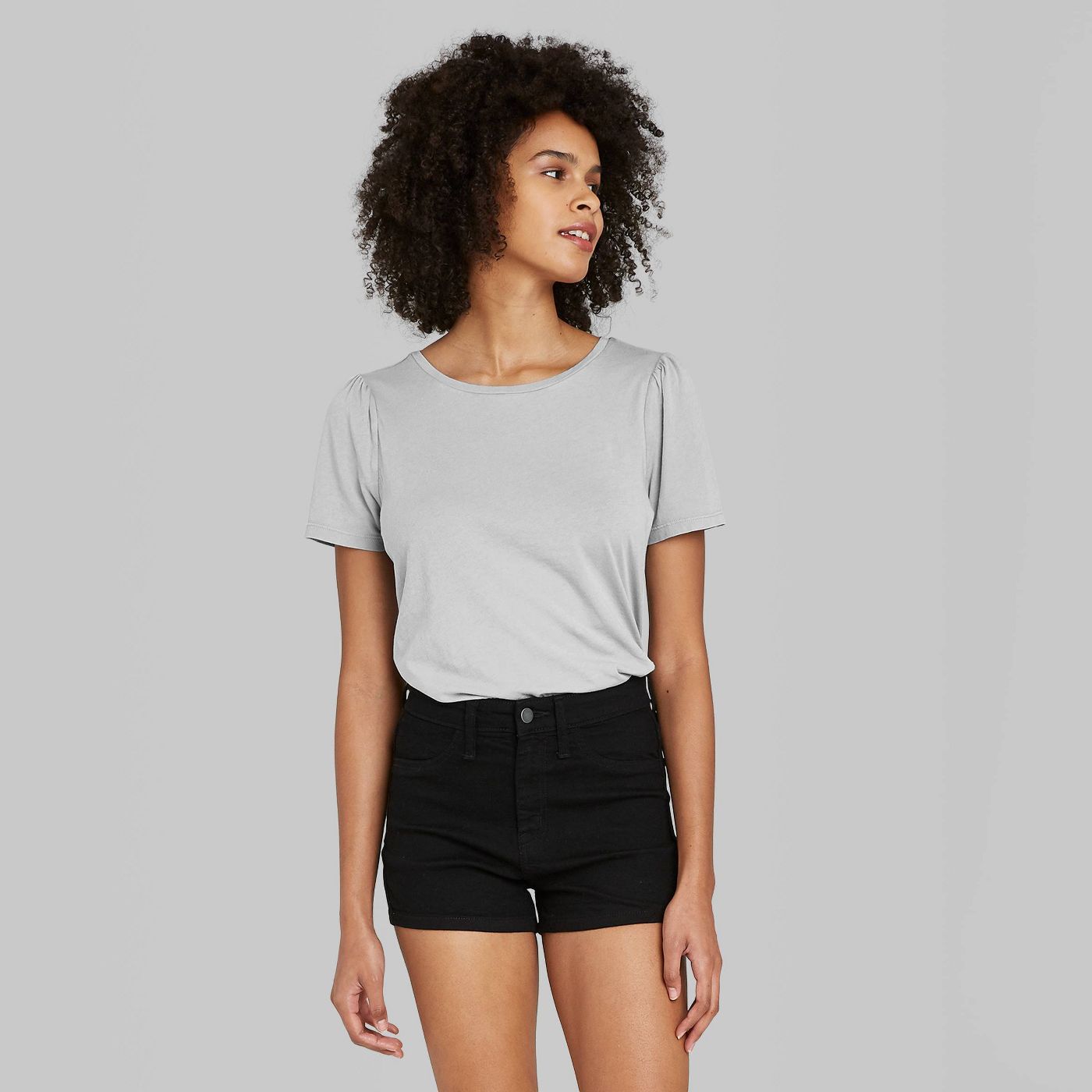 Women's Puff Short Sleeve T-Shirt - Wild Fableâ„¢ - image 2 of 8