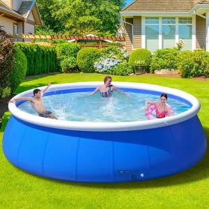 TopComfy Above Ground Pool Butterfly Inflatable Coil Mesh Design for Front and Rear Garden Yards Swimming Fun, Blue, 16.14"*12.99"*5.91" - 1 of 4