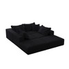 162" Oversized Chenille Cloud Modular Sectional Sofa with 6 Pillows - 4 of 4