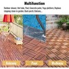 Dolonm 12"x12" Patio Deck Tiles, DIY Module Interlocking Decking Tiles Floor Tile,Easy and Quick Installation Court Tiles - 4 of 4