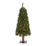 3ft Nearly Natural Pre-Lit Grand Alpine Artificial Christmas Tree Clear Lights