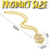 Joyfy 2 pcs Dollar Gold Pendant Chains Necklaces, Hip Hop Money Dollar Sign Chain Necklace Jewelry Halloween Accessory for Men Women Dress Up Party - 4 of 4