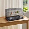 VEVOR 30 inch Bird Cage, Metal Large Parakeet Cages for Cockatiels Small Parrot Budgies Lovebirds Canaries,Pet Bird Cage with Rolling Stand and Tray - 2 of 4
