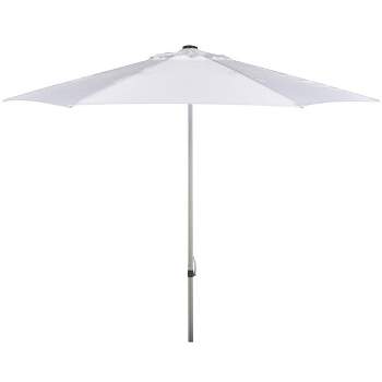 UV Resistant Hurst 9 Ft Easy Glide Market Patio Outdoor Umbrella   - Safavieh