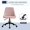 Kumasinova Velvet Mid-Back Swivel Scallop Shape Computer Desk Office Chair with Wheels for Living Room,Bedroom,Study Room - 4 of 4