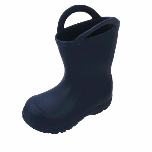 BEARPAW Toddler EVA Rain Boots with Easy Pull On Handles Navy Size 8T