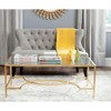 Inga Coffee Table - Gold/Glass - Safavieh - 2 of 4