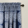 Set of 2 Striped Medallion Light Filtering Window Curtain Panels - Lush Décor - 2 of 4
