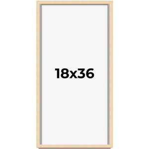 PosterPalooza | Panoramic Classic Modern Yellow Frame - UV Acrylic, Foam Board Backing, Hanging Hardware - 1 of 4