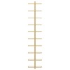 vidaXL Wall-Mounted Wine Rack – Holds 10 Bottles – Gold Metal Bottle Holder – Wine Storage for Modern Kitchens/Pantries/Bars – 47.2" Height - 4 of 4