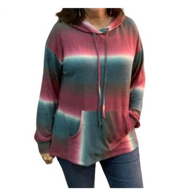 Women's Hooded Pullover Top - White Birch