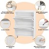 TIRAMISUBEST White Shoe Cabinet with 2 Flip Drawers - Space-Saving Wooden Shoe Organizer for Entryway, Hallway or Closet - 4 of 4