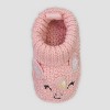 Carter's Just One You® Baby Girls' Knitted Slippers - Pink Newborn: Unicorn Pattern, Pull-On Bootie, Cotton Lining - 2 of 4