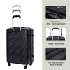 Whisen Hardshell Lightweight Suitcase with Spinner Wheels, ABS Luggage Sets, 8-Piece Set - 4 of 4