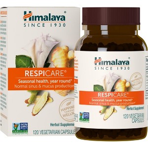 Himalaya RespiCare for Healthy Breathing and Sinus Support, 570mg, 120 Capsules, 1 Month Supply - 1 of 4