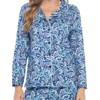 Casual Nights Women's Long Sleeve Rayon Button Down Pajama Set - 4 of 4