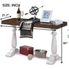 Sofa Tabe 30inch height pedestal table leg Farmhouse Design Retro Design Living room - 4 of 4
