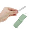 Unique Bargains Glass Multifunctional Nail File Manicure Tool with Leather Pouch 1 Set - 4 of 4