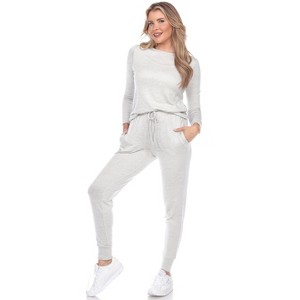 Women's 2 Piece Lounge Set - White Mark - 1 of 3