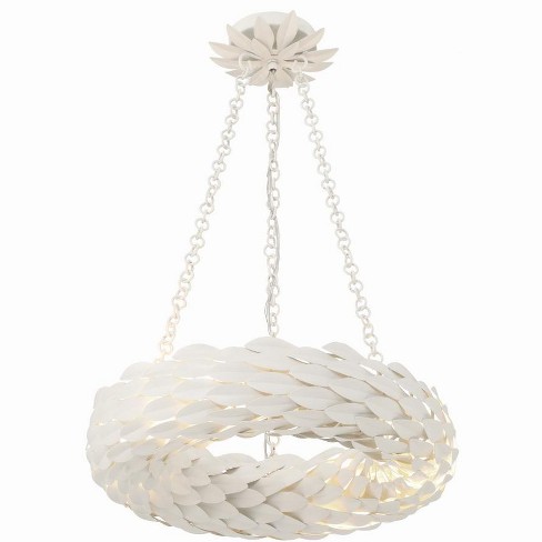 Crystorama Lighting Broche 6 - Light Chandelier in  Matte White - image 1 of 4