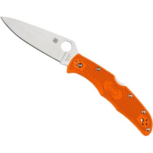 Spyderco Endura 4 Lightweight Flat Ground Folding Knife with 3.80" VG10 Satin Plain Blade |Superior Cutting Performance with 4-Way Pocket Clip - 1 of 4