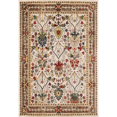 Hauteloom Neola White/Brown Oushak Rug