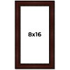 PosterPalooza | Panoramic Distressed Brown Picture Frame - UV Acrylic, Foam Board Backing, Hanging Hardware - 2 of 4