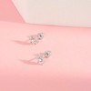 Girls' Icy Snowflake Screw Back Sterling Silver Earrings - In Season Jewelry - 4 of 4
