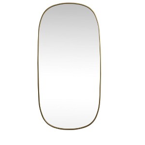 Elegant Lighting Metal Frame Oval Mirror 30x60 Inch in Brass - 1 of 4