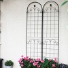 2 Pack Metal Garden Trellis, Rose Climbing Trellis 86'' X 40'' Rustproof Plant Support Rose Trellis Netting Trellis, Flower Trellis-Cuddlewood - 3 of 4