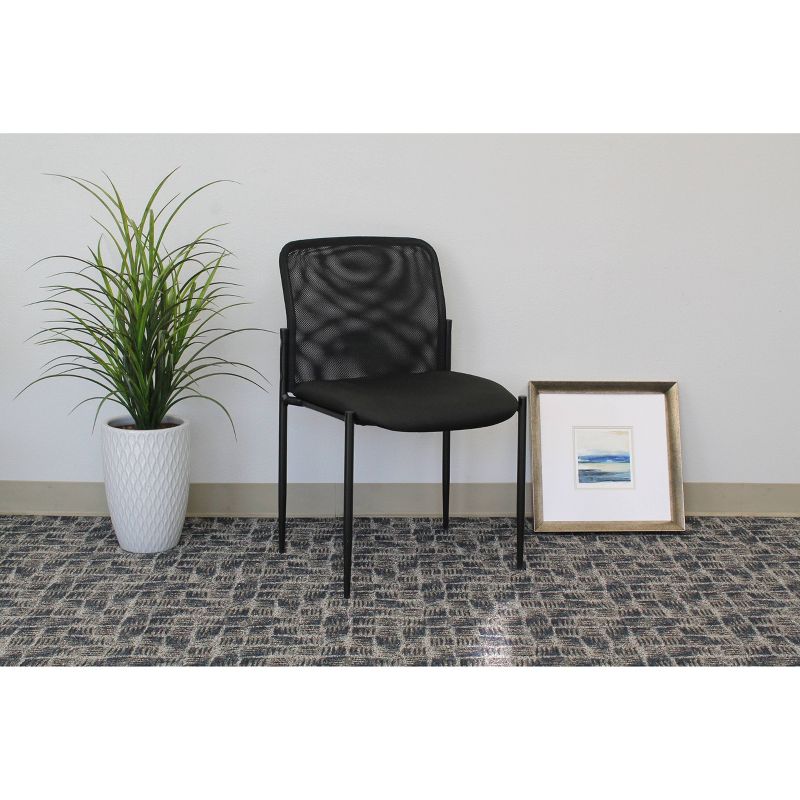 Mesh Guest Chair Black - Boss Office Products, 3 of 7