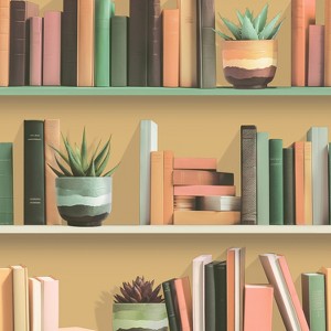 Veer Decor Modern Bookshelf Wallpaper - 1 of 1