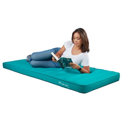 Teal Insulated FlexForm Camping Sleep Pad with Recycled Fabric